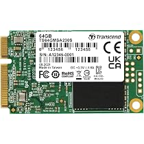 Transcend SSD MSA230S mSATA SATA III 6 Gb/s da 64 GB, memoria 3D