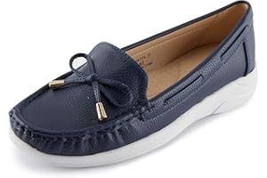 Alexis Leroy Mocasines para Mujer Loafers Casual Zapatos de Conducción Cómodos