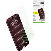 Belkin Titan SmartShield Pro Screen Protector iPhone 18 Pro and 17 Pro | Nano-Titan, Anti-Glare, Tested to Resist Scratches a