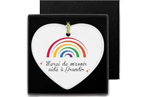 LERDRTUIN Cadeau Maitresse D'École Fin D'année -Céramique Plaque Décorative Boîte Maitresse D'École Cadeau Merci Maitresse Decoration Voiture Cadeau Maîtresse Fin D'année Cadeau Saint Valentin Pour Maitresse