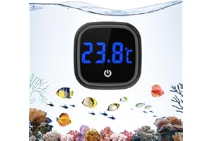 Ankilo Termometro per Acquario, Termometro Digitale per Acquario, Display a LED, Sensore di Temperatura Accurato per Acquario, Termometro per Acquario Ad Alta Precisione