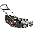 NAX POWER PRODUCTS Briggs & Stratton 5000S Engine 875Exi Series 190 cm3 ReadyStart Cutting Width 56 cm Basket 75L Front Swivel Wheels Petrol Traction Lawnmower