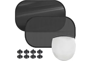 YNR 2 Pack Car Window Shades for Baby 51 * 31CM Car Side Window Sunshades With 8 Suction Cups,Universal Sun Visor for car Window Blocking Sun Glare Heat Harmful UV Rays for Baby Kids Pets