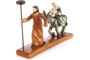 COM-FOUR® julkrubba figurer med ljushållare, Kristna juldekorationer