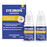 Healthcare by Amazon Eye Drop with 0.2% Sodium Hyaluronate and Floral Distilled Water, 15 ml (Pack of 2) (Formerly an Amazon