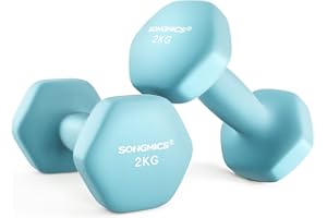 ‎SONGMICS SONGMICS 2 Stück Hexagon Hanteln mit Neoprenbeschichtung für Krafttraining, Fitness, Zuhause
