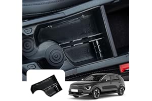 LFOTPP Kompatybilny z Kia Niro SG2 2022/2023/2024 EV PHEV E-Niro konsola środkowa, podłokietnik, organizer do przechowywania, akcesoria, schowek na rękawiczki, taca do przechowywania (czarny)