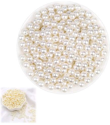 140 Perle Riempimento Vasi 10-14 Mm - Perline Decorative Oro E Blu Scuro Senza Foro Per Matrimoni E Pennelli - 4