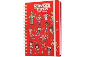 Grupo Erik A5 Academic Diary 2025-2026 Week To View - Stranger Things Stationery | Back To School Planner 2025-2026 Student, A5 Mid Year Diary 2025 2026 Week View | Stranger Things Gifts