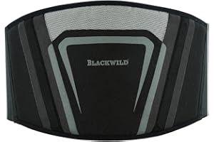 BLACKWILD THE RIDER'S SKIN BLACKWILD Ceinture lombaire de moto | Ceinture lombaire pour homme et femme | Chauffe-reins Ceinture lombaire | Stabilisation efficace | Gris noir