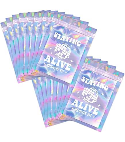 Hangover Kit Taschen 20 Stück - Did You Die Holografische Kater Tüten