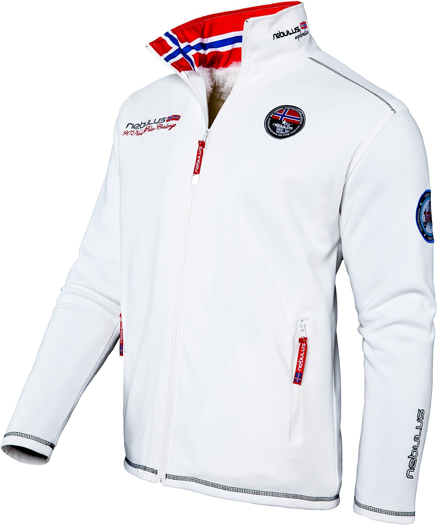 Nebulus High End Softshell Fur Jacket MAESTRO FUR, men's, navy, fur (Q617)