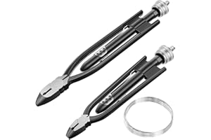 Honoson 2 Pieces Safety Wire Pliers, 9 Inch & 6 Inch, 32 Feet 0.5 mm Wire for Aircraft & Auto Industry