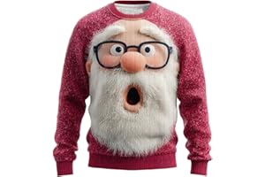 Générique Vetement Noel Pull De Noël Lumineux Et Musical Moche Homme Sweet Famille Tres Pull'de XXXL Grande Taille LED Femme Humoristique Village Adulte Ado Le Plus Deco Ridicule Vêtement Renne