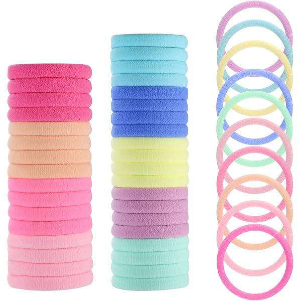 QZQKJDD 12er-Set Haargummis In Verschiedenen Farben – Elastisch, Haarschonend, Für Damen & Mädchen