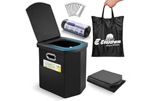E EASTSTORM WC Portatile Adulti, Water Portatile Pieghevole, Toilette Portatile per Camper, Campeggio, Tenda, Cesso Portatile, Gabinetto Portatile