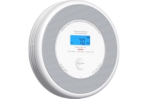 X-Sense Combinazione Wi-Fi allarme fumo e monossido di carbonio per la casa con avvisi vocali, allarme vocale wireless interconnesso richiede stazione base SBS50, XP0A-MR, confezione da 1