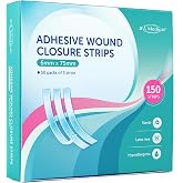 150 Adhesive Wound Approach Points (6 x 75mm), Adhesive Suture Dots, 50 Packs of 3 Bands