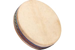 Fuzeau – 9451 – Ocean Drum Ø 40 cm – Imite Son De La Mer – Relaxation, Détente, Musicothérapie – Ambiance Nature, Vagues Sonores – Apprentissage Ludique Dès 5 Ans – Peau Naturelle, Bois - Réf. 9451