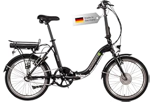 ‎SAXONETTE SAXONETTE E Bike Klapprad 20 Zoll mit Rücktrittbremse und nabenschaltung, E Fahrrad Herren mit Nabenmotor 36V 7.8Ah Akku, 80KM Lange Range, Elektrofahrrad Pedelec 25 km/h für Herren Damen