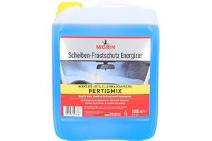 NIGRIN Vindruteskyddsmedel ENERGIZER Ready-Mix -18°, snabbverkande, ränderfri och förhindrar återfrysning, blå, 5 liter