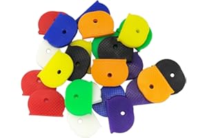 FIBOUND 32 Copri Chiavi, Copri Chiavi Universali in Gomma Semicircolari, Copri Chiavi Colorati per L'identificazione Facile Delle Chiavi di Casa (Colori Casuali)