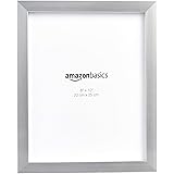 Amazon Basics - Rechteckig Fotorahmen - 20 x 25 cm, Nickelfarben, 2 Stück