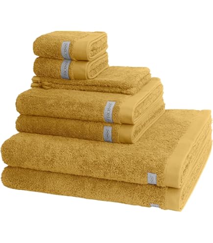 ROSS 8-teiliges Frottierset Vita - 520g/m² Baumwolle Handtücher Set In Jade Grün