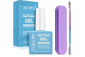 VXHDAG Magic Gel Polish Remover Semipermanente Non Fa Male alle Unghie, Rimozione Rapida E Facile In 2-3 Minuti + Kit Raschia Smalto (15ML)