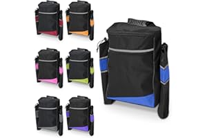 LIFE WITH DIGNITY Biscay - Bolsa para muletas de movilidad - Azul | Bolsas para silla de ruedas, bolsa para silla de ruedas, soporte para bastón, bolsas y cestas para scooter de movilidad