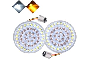 NATGIC 1 para żarówek LED typu 1157 do Harley’a, tylny kierunkowskaz biały, żółty wskaźnik tylne światło LED Switchback do Harley’a Touring Sportster14-16 17 Softail 11-17 Dyna 12-17