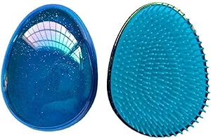 VinBee Detangler Hair Brush for Women, Girls,Boys and Kids Mini Hairbrush for Wet & Dry Hair Comb Compact,Travel Brush Hair Good for Curly Hair-Kids Hair Brush（Starry Sky Blue）