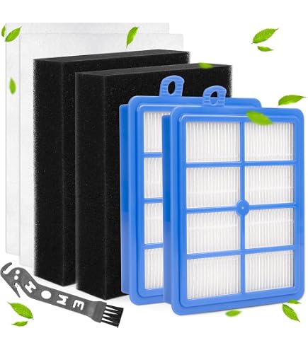 M&M Smartek 2 Filtri HEPA Per Aspirapolvere – Compatibile Con Philips FC8038/01, AEG AEF12, Electrolux – Antiallergico Per Pollini E Acari - 2