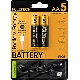Şarjlı Pil AA/AAA 1.5V USB Type-C Şarjlı Lityum-İyon Pil, Şarj Edilebilir Kalem Pil ve Kumanda Pili, Hızlı Şarjlı Uzun &Ouml;m&uuml;rl&uuml;