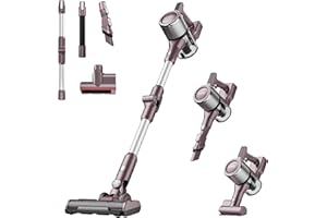 Eureka AK10 Pro Lekki odkurzacz akumulatorowy, 29000pa Odkurzacz akumulatorowy Wydajny czas pracy 60 min ze wskaźnikiem LED, elastyczny wąż, odkurzacz na kij do twardych podłóg z sierścią zwierząt