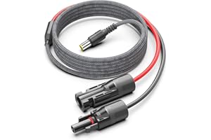 HKY Solar Panel Extension Cable Solar Connector to DC 7909 Transformer for Jackery Explorer 240 300 500 880 1000 BLUETTI Portable Power Station EB3A EB70S EB70 EB55 AC180 EB120 EB150 Solar Generator