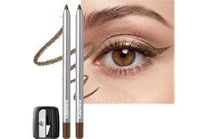 Jutqut 2 st kajal vattentät eyeliner, glitter gel eyeliner lila, #08