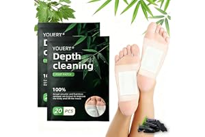 Youery 40 Pack Detox fot viktminskning, fotdetox, förbättrad sömnkvalitet, lindra stress, främjar blodcirkulationen (40 styck
