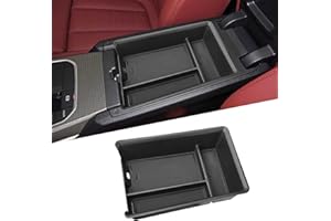 Yumzeco Kompatibel mit Mittelkonsole Aufbewahrungsbox BMW 3er G20 G21 2019-2025, 4er G22 2021-2025,Mittelkonsole Armlehne Organizer, Mittelarmlehne Organizer Innenraum Zubehör