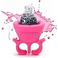 Tweexy Wearable Nail Polish Holder Ring - Ideal Gift for Teenage Girls - Nail Polish Holder Stand for Manicure & Pedicure, Fingernail Painting - Nail Polish Accessories (Bonbon pink)