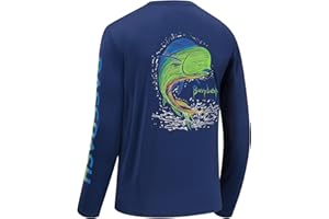 Bassdash Camiseta Proteccion Solar Hombre Manga Larga Camisas Gráficas para Hombre Camisa de Pesca de Manga Larga UPF 50+ Protección Solar UV Que Absorbe la Humedad