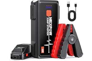 ‎NEXPOW NEXPOW Jump Starter Power Bank, 3000 A Car Jump Starter for 12 V Vehicles (up to 10 L Petrol/8.5 L Diesel), Starter Power Bank with LED Torch/USB, Jumper Screen, Jump Starter Car for SUV Motorcycle