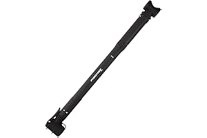 FISCHER Fahrrad Luftpumpe für Rahmenbefestigung, mit Duokopf für alle Ventile (AV, DV, SV), Schwarz, Klemmweite einstellbar