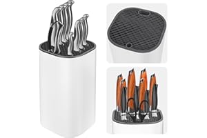 FOHIL Bloc Couteaux Cuisine, Universel Porte Couteau, Rangement Ustensiles Cuisine, Détachable
