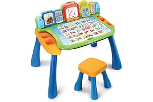 VTech Touch and Learn Activity Table - Musical Kids Desk with Letters, Phonics, Numbers, Music, Shapes, Animals and More - ages 3, 4 & 5 Year Olds, English Version