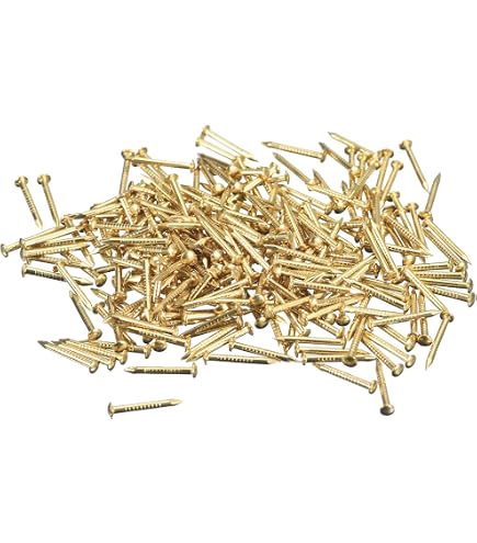 Lot De 50 Petits Clous En Laiton 1.2x10mm - Pour Bricolage, Maquette, Bois - Neuf