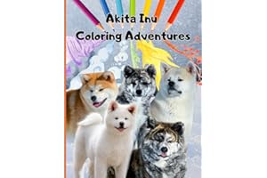 Kids Colouring Book - Akita Inu Edition