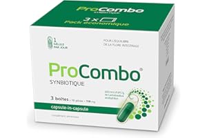 ProCombo Prоbiotique & Prébiotique pour la santé intestinale 200 milliards d'UFC