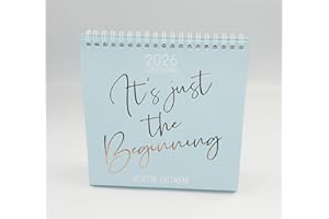 Sixstore Calendar 2026 - Desktop Calendar 2026 Desk Calendar 2026-12 Month 2026 Planner Desk Planner Built-in Stand. Perfect for Office and Desk Organisation, It's Just the Beginnin