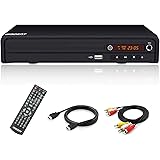 DVD-Player für TV,DVD/CD/MP3-Disc-Player mit Fernbedienung,Alle Regionen frei ,PAL/NTSC… (WST-977Black)